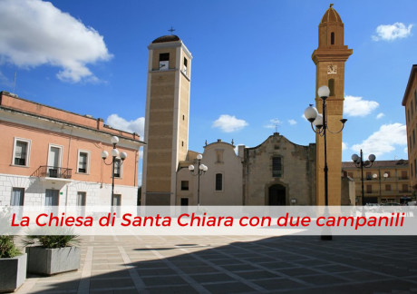 La Chiesa di Santa Chiara con due campanili