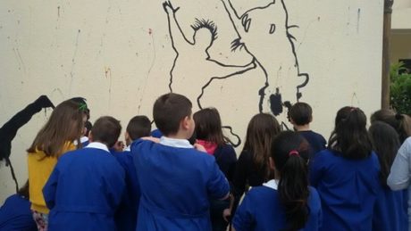 I murales arrivano anche nelle scuole di San Gavino Monreale