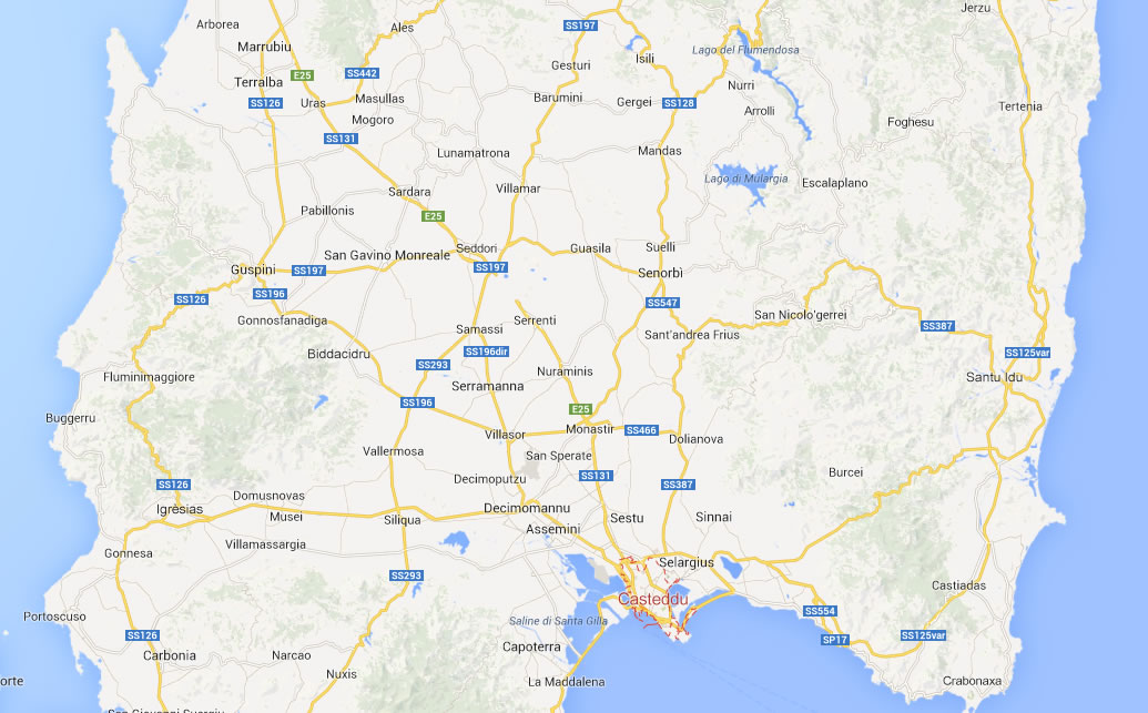 Google Maps Sardegna