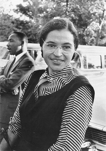 Rosa Parks con Martin Luther King