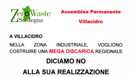 Assemblea pubblica contro la mega discarica a Villacidro