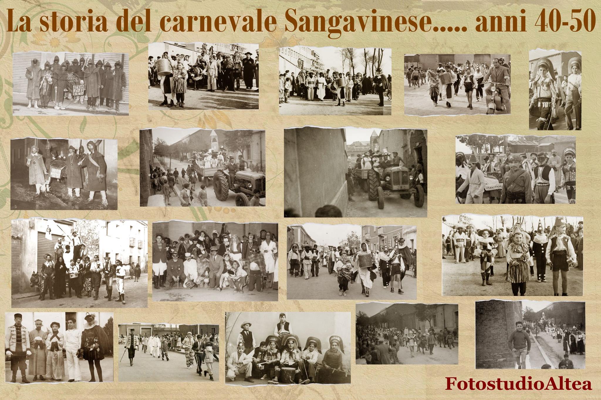 La storia del Carnevale Sangavinese... anni '40 e '50
