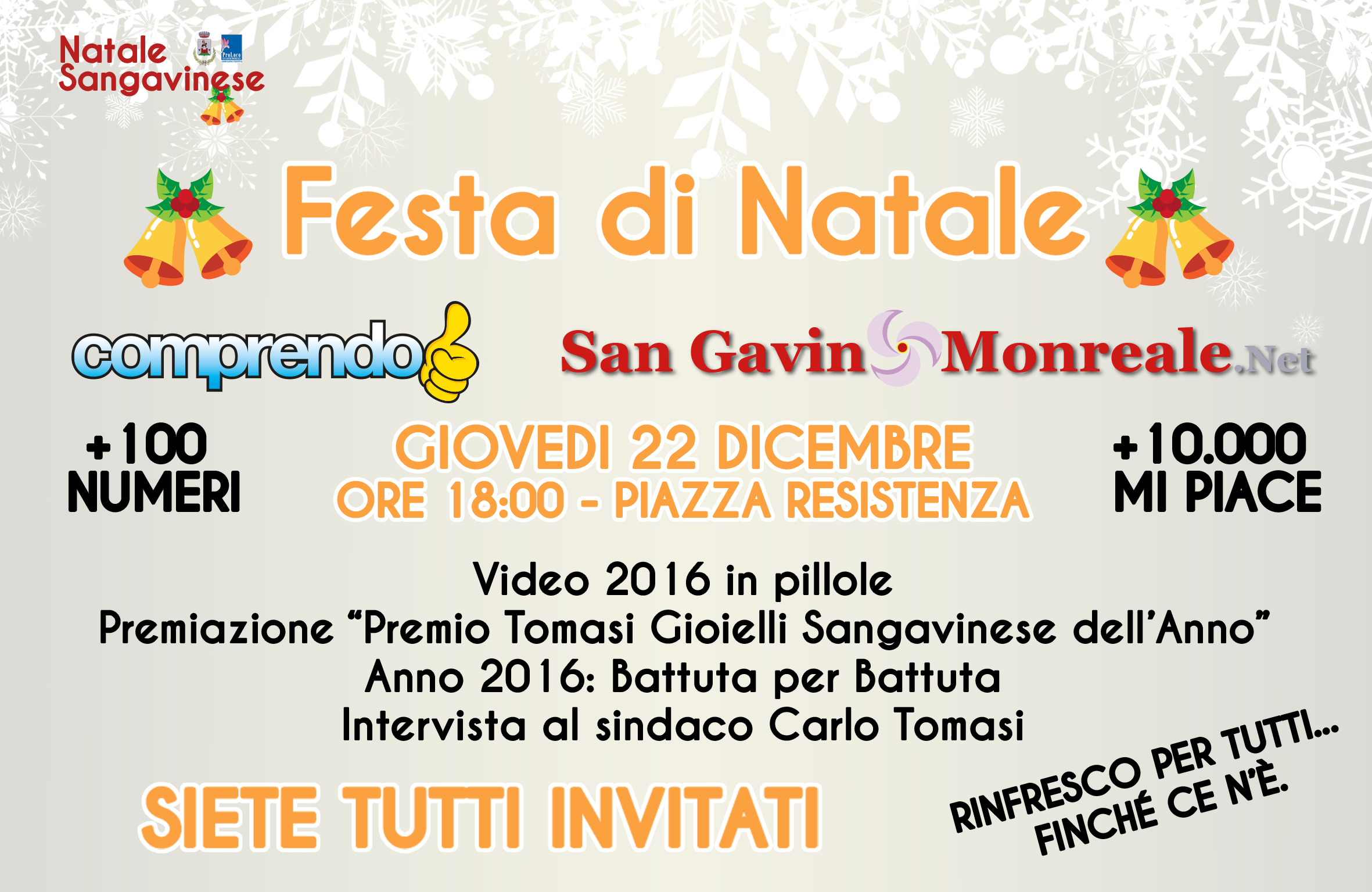 La Festa di Natale di Comprendo e San Gavino Monreale . Net