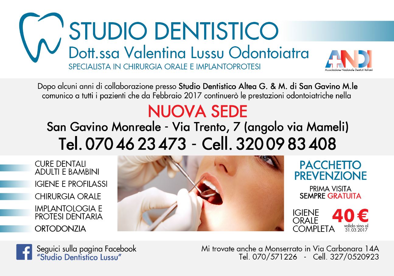 Nuovo studio dentistico a San Gavino