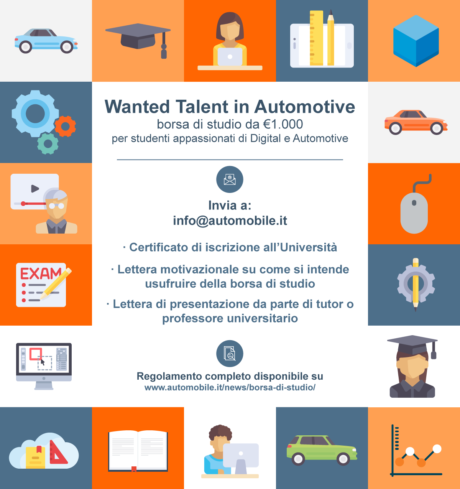 Wanted Talent in Automotive, la borsa di studio dedicata agli appassionati di automobili e innovazione