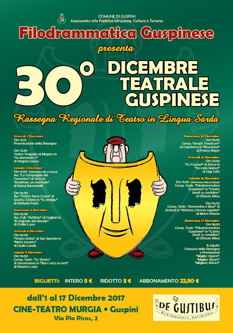 30° edizione del Dicembre Teatrale Guspinese