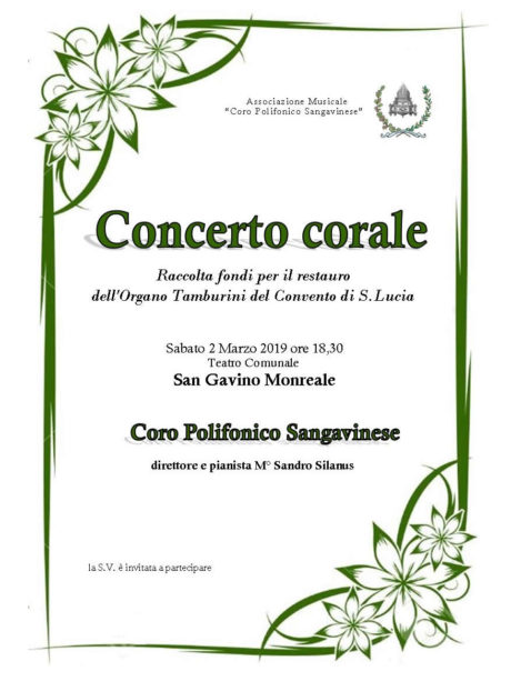Organo del Convento, un concerto per il restauro