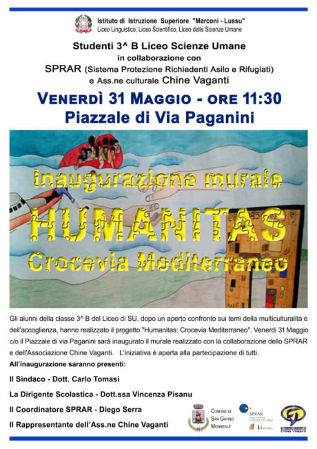 Inaugurazione murale "Humanitas: Crocevia Mediterraneo"