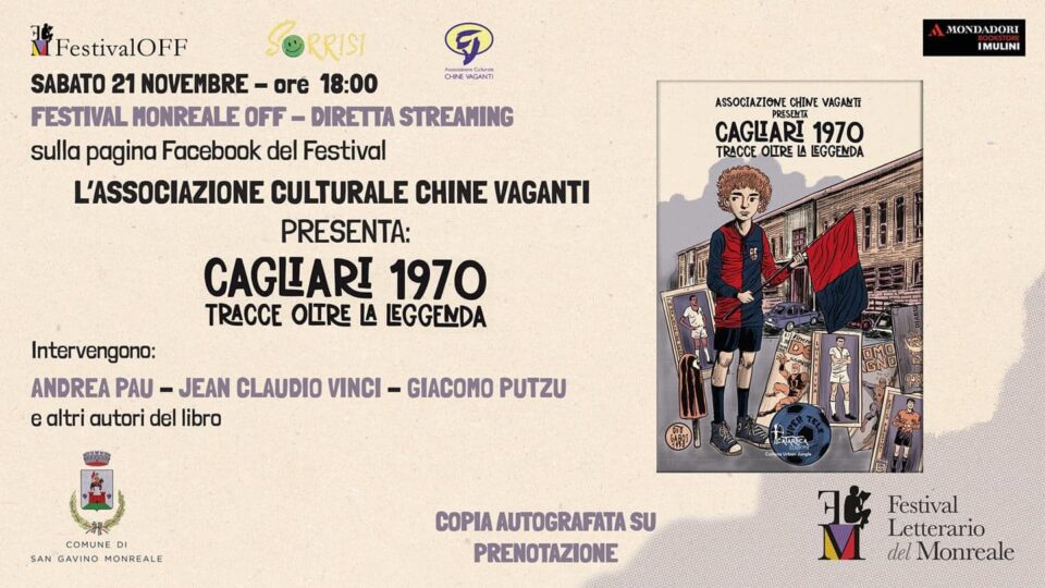 Chine Vaganti, presentazione in streaming per il libro "Cagliari 1970 - Tracce Oltre la Leggenda"